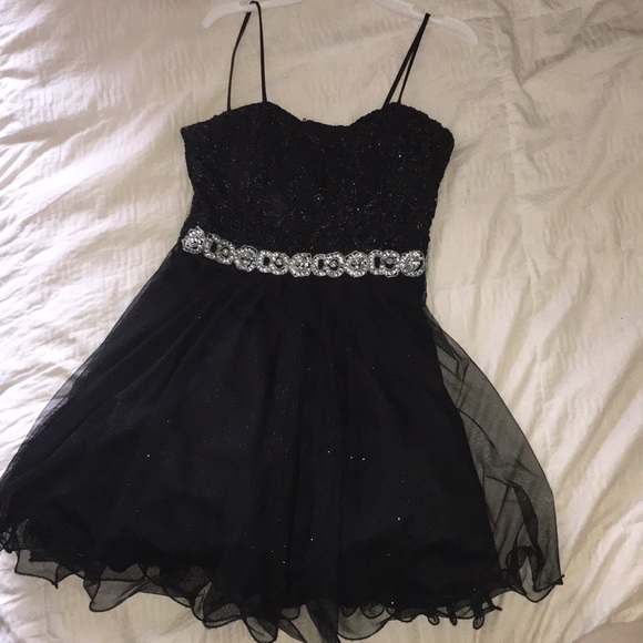 Macy's Other - “The Black Swan” Black sparkling formal dress.